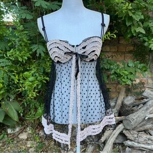 Victoria's Secret Black and Pink Lingerie 36B